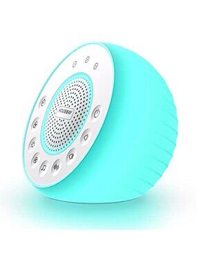 New Glows White Noise Sound Machine, 31 Soothing Sounds, Colored NightLight